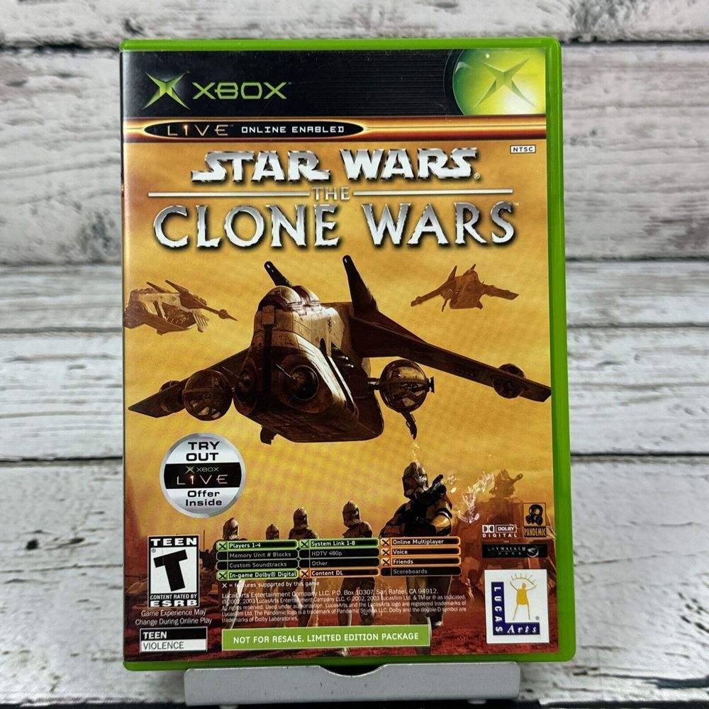 Star Wars The Clone Wars‎ & Tetris Worlds Original Xbox Manuals Limeted Edition